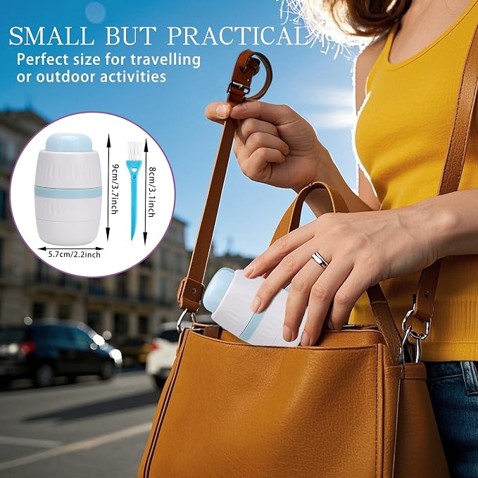 4 in 1 Pill Cutter Crusher Fine Powder with Storage, 1/4 1/2 Pill Cutter Splitter for Cutting Small and Large Pills, Ideal for Cutting Tablets, Vitamins