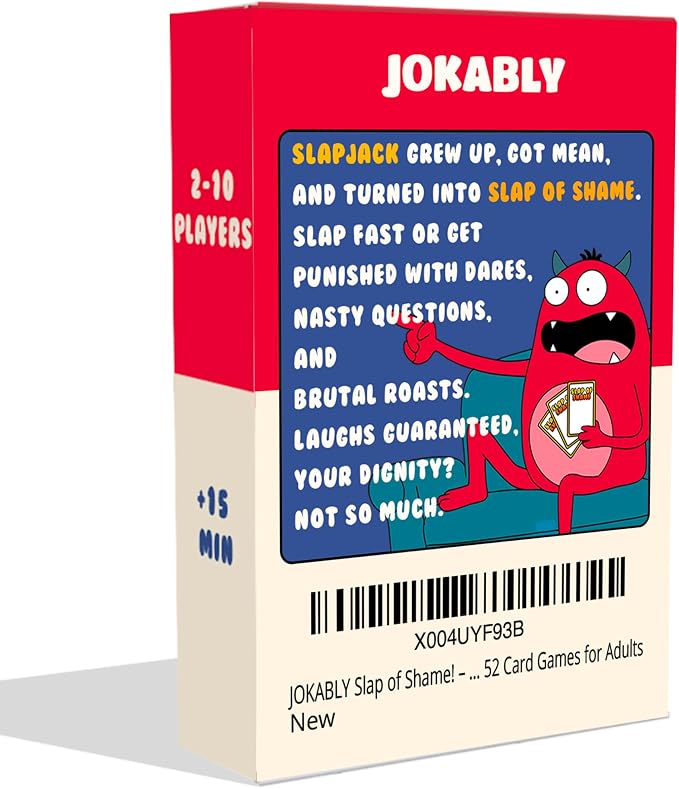 Slap of Shame β Fast Slap Card Game for Adults | Dares & Group Challenges | Funny Party Game for Game Night, Bachelorette & Friends Groups | 2-10 Players
