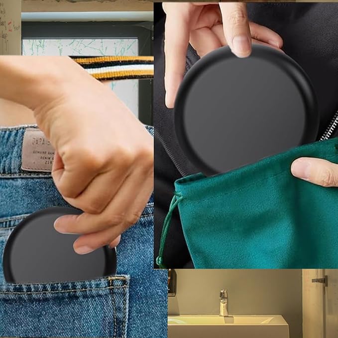 2 Retainer Case, Slim Aligner Cases for Invisalign, Mouthguard Case with Removal Tools& Aligners Chewies& Brush, Removable Inner Tray Silicone for Easy Cleaning (Black&pink)