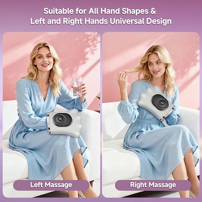Hand Massager with Heat and Compression for Arthritis and Carpal Tunnel Relief, Hand Wrist Massagers Designed for Daily Comfort at Home, Office, or Travel, Gifts for Women Men Mom Girlfriend