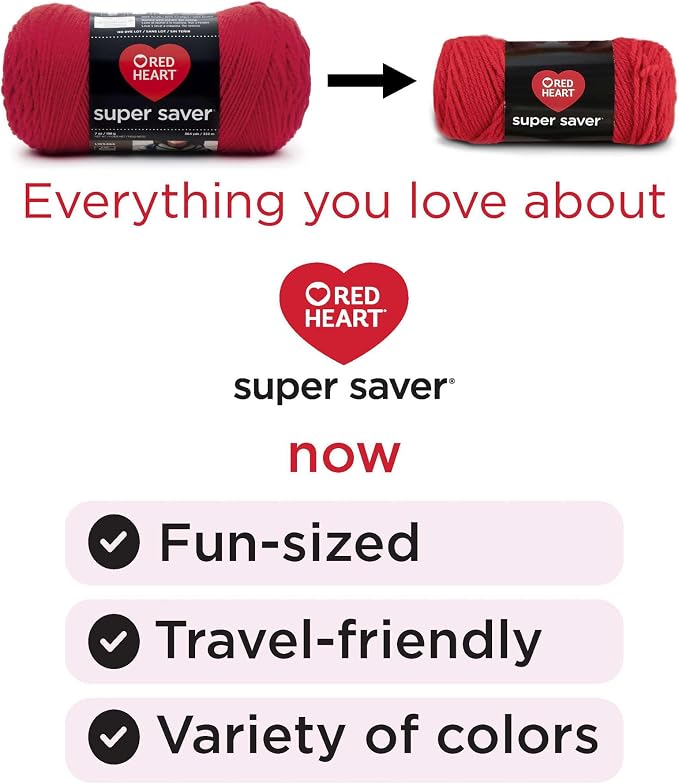 Red Heart Super Saver Yarn Super Craft Kit Gradients, with 12 Pack of 50g/1.7 oz. 4 Medium Worsted Yarn for Knitting & Crocheting, 12 Colors, Perfect for Chunky Sweaters, Blankets, Amigurumi