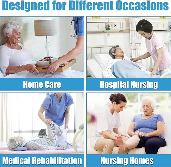 40"x48"Transfer Sheets for Elderly,Upgrade 440 LBS Load-Bearing Positioning Bed Pad with Reinforced Handles,Washable Reusable Elderly Transfer Pad Easy Lift & Transfer,Slide Sheets