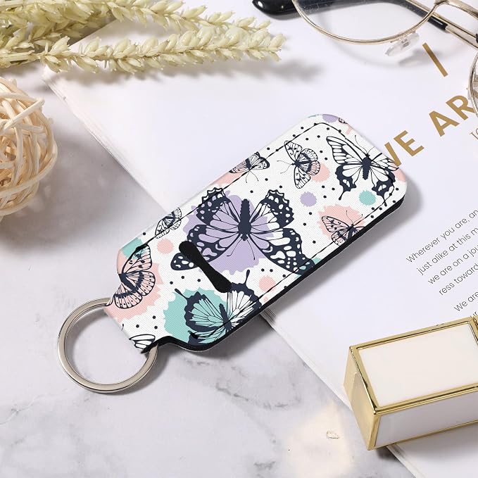 Chapstick Holder Keychain Lip Balm Holder with Clip