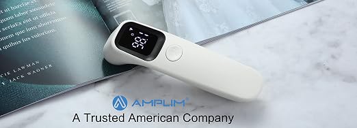 Baby Thermometer No Touch Infrared Forehead | Forehead Thermometer for Babies, Kids and Adults, Fast 1 Second Reading, Quiet Night LED Display, Fever Alert, F/C Switchable
