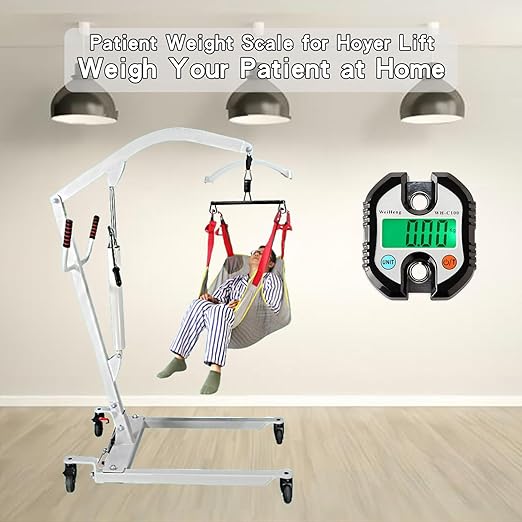 Patient Weight Scale for Home use Patient Lift Scale Maximum Weight 330lb (Color : Black)