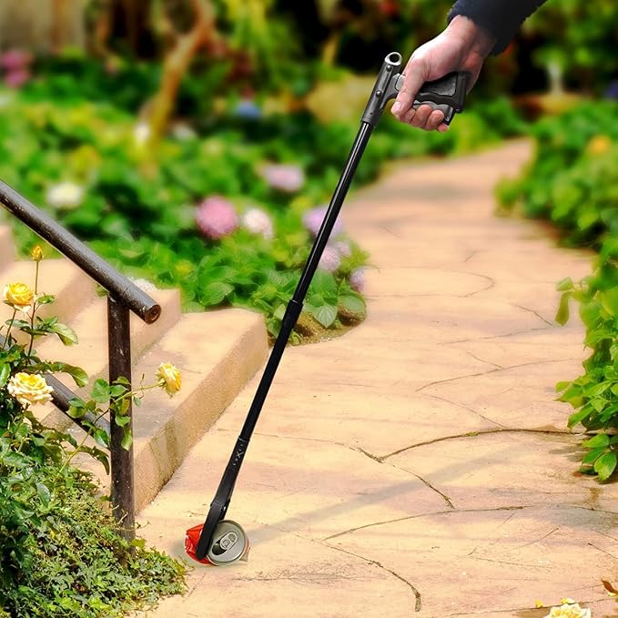 Grabber Reacher Tool, Long 32" Foldable Pick Up Stick, Strong Grip Magnetic Tip Lightweight Trash Picker Claw Reacher Grabber Tool Elderly Reaching, by Luxet (Black)