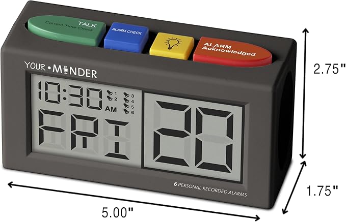 Your Minder Voice Record Talking Alarm Reminder Clock