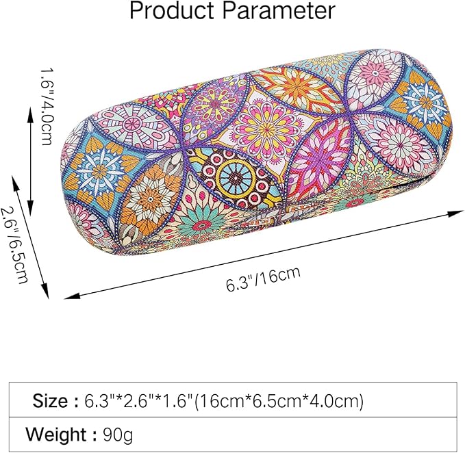 PERFECTSIGHT Hard Shell Eyeglasses Case, Kawaii Protective Glasses Case for Kids, Cute Eyeglass Case for Women Men Girls