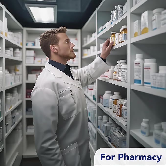 Medarchitect Right Hand Pill Counting Tray with Spatula (Black - Wood Handle)