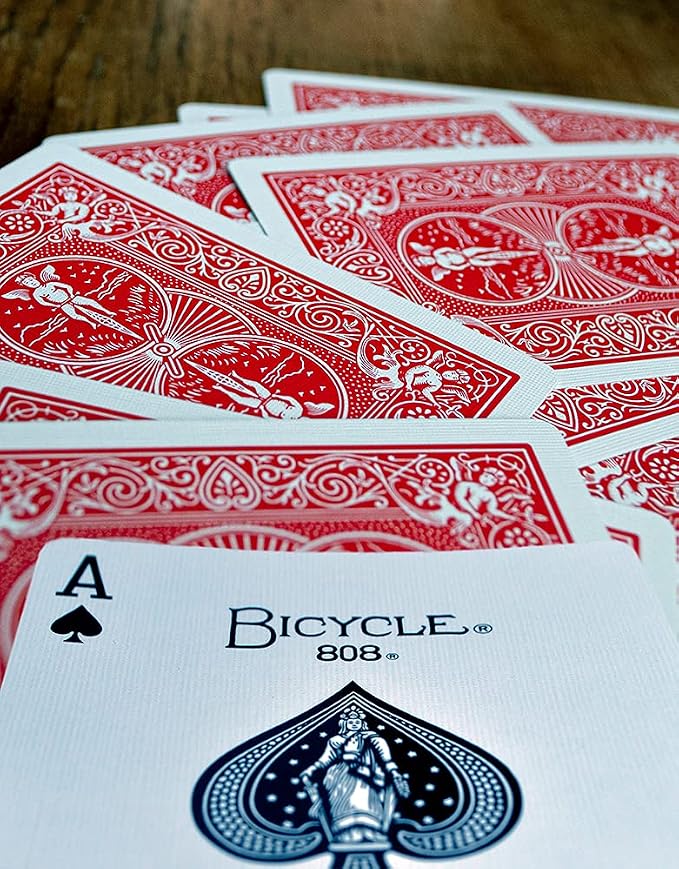 Bicycle Rider Back Playing Cards 12 Pack Poker Size Red Blue Bulk Set | Air Cushion Finish, Made in USA, 6 red and 6 blue decks, 52 cards plus 2 Jokers per deck, Classic design