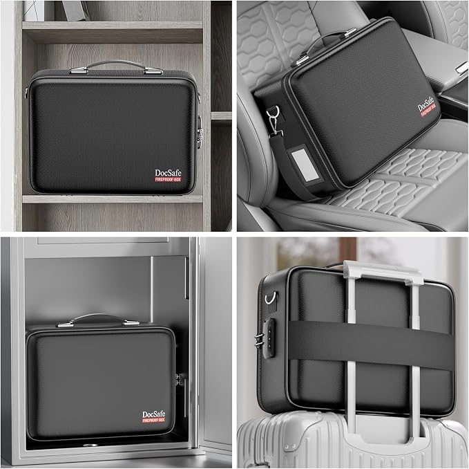 DocSafe Hard Case Fireproof Document Box Set