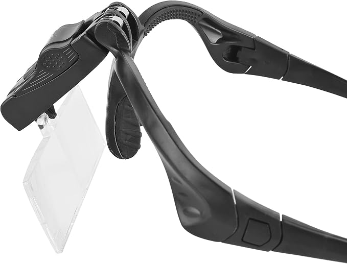 Headhand Magnifier with LED ,Loupe Light Bracket and Headband,5 Lenses | The 5 lenses can be replaced. ,Loupe Visor for Repair,Crafts, Hobby,Jewelers,hands free magnifying glasses with light