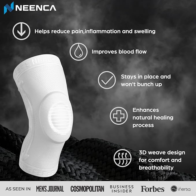 NEENCA Professional Knee Brace for Knee Pain Relief, Medical Knee Support with Patella Pad & Side Stabilizers, Compression Knee Sleeve for Meniscus Tear, ACL, PCL, MCL, Joint Pain, Runner, Workout...