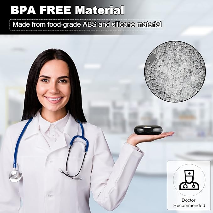 Retainer Case, Slim Aligner Case with Adjustable Vent Holes and Mirror, Compatible with Invisalign, Night Guard and Mouth Guard, Premium Retainer Case, With Aligner Remover Tool, Chew & Brush, Black