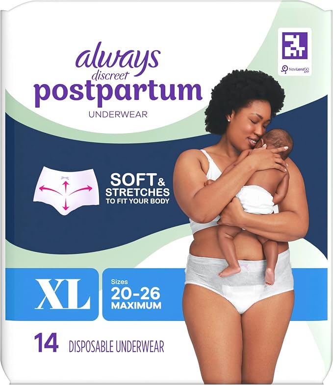 Always Discreet Post-partum UW XL, 14ct. (Pack of 3)