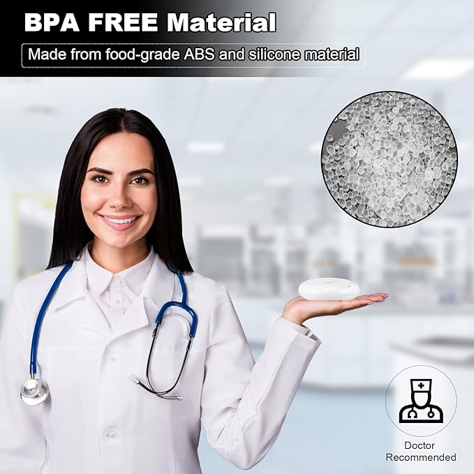 Retainer Case, Slim Aligner Case with Adjustable Vent Holes and Mirror, Compatible with Invisalign, Night Guard and Mouth Guard, Premium Retainer Case, With Aligner Remover Tool, Chew & Brush, White