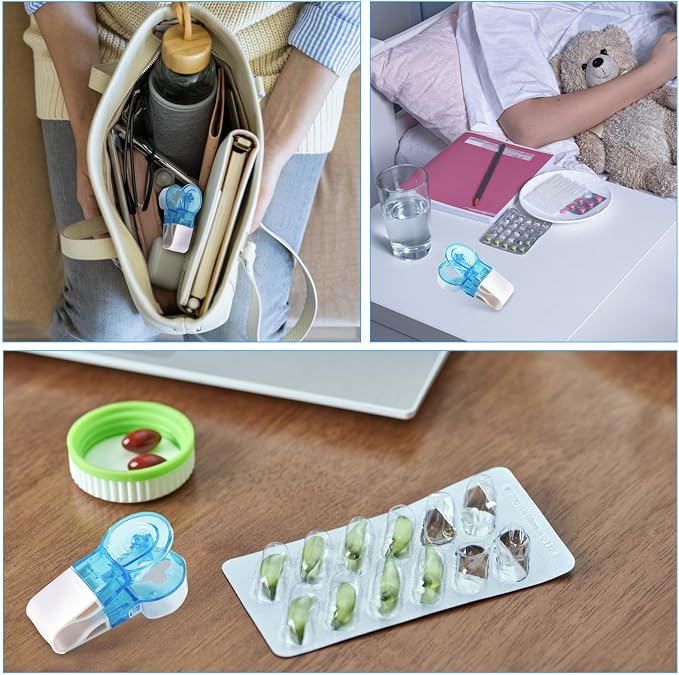 Portable Pill Taker 4 Pack Pill Popper for Blister Packs Pills Opener Tool for Nurses Household Gadgets Pills Punchers