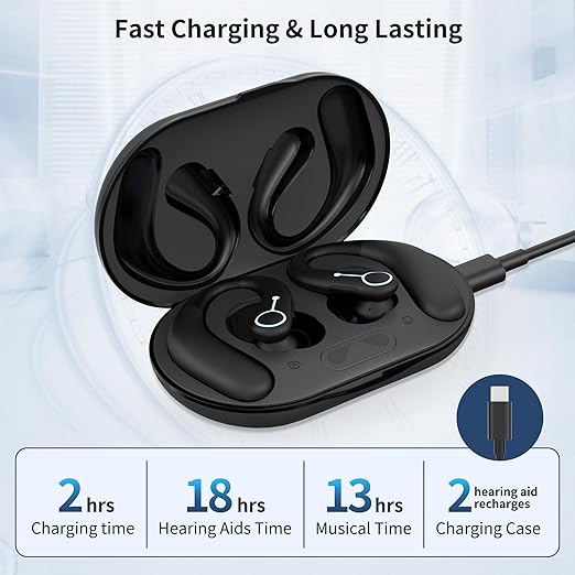 WASOCA Hearing Aids for Seniors, Hearing Aids Rechargeable with Bluetooth, Hearing Aid APP Control, Hearing Amplifier for The Hearing Loss, Hearing Your Voice, FSA&HSA Eligible