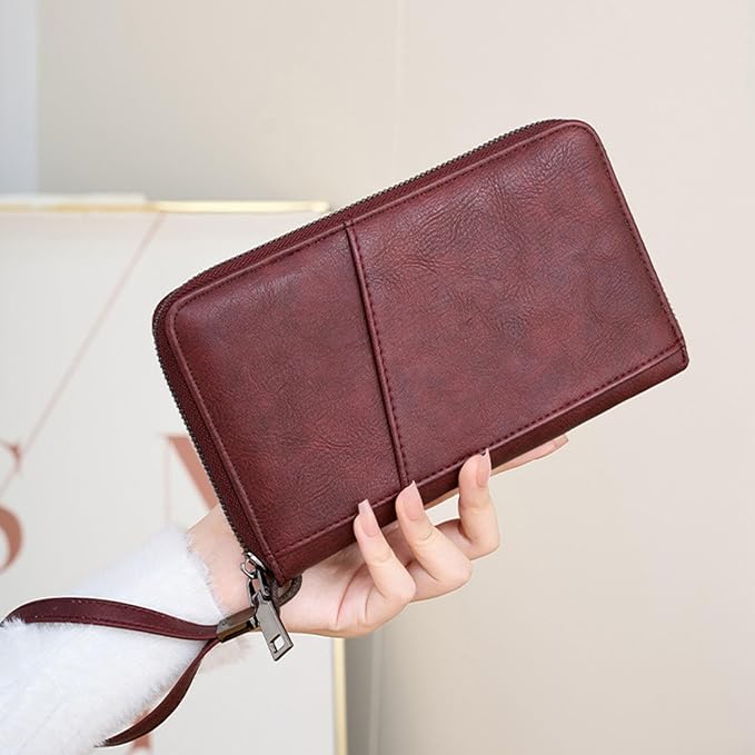 Family Passport Holder for Travel Women and Men Multiple RFID blocking Passport Holder MultiFunction Passport Wallet Passport Case Passport cover with Zipper