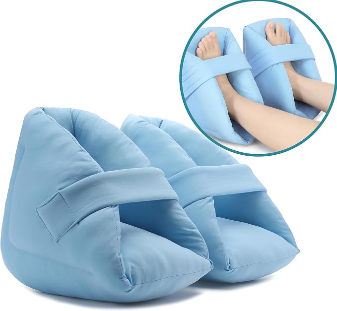 Heel Protectors for Pressure Sores, Cushioned Boots for Elderly, Diabetic, Bedridden Patients, Foot Injury Recovery, Pain Relief Heel Cushion Pillow Support for Bed Sores, Blisters 1PC