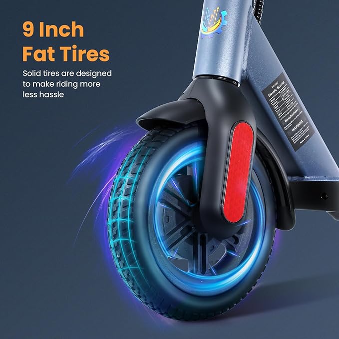 Caroma Electric Scooter with Seat Option,500/350W Motor Up to 25/20 Miles Range & 25/20 MPH Speed,9" Tires,Adjustable Electric Scooter for Adults,Foldable Commuting