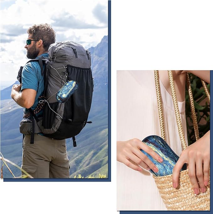 FINTIE Sunglasses Case, Hard EVA Shell Shockproof Sport Glasses Case with Metal Carabiner Travel Zipper Eyeglasses Holder
