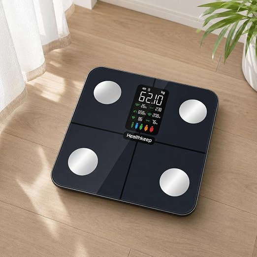 Smart Scale for Body Weight – Large Display Digital Scales with BMI, Body Fat, Muscle Mass, Professional Accurate to 0.05lb Bathroom Scales with Bluetooth APP Body Metrics