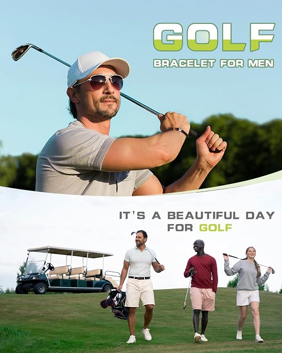 Golf Bracelet Gifts for Men Golf Accessories Christmas Birthday Gifts for Golf Lovers
