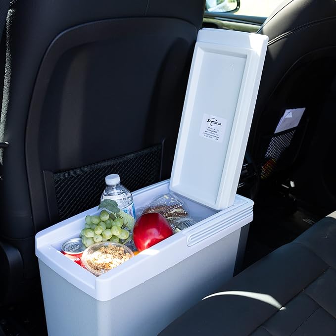 Koolatron 12V Iceless Cooler & Warmer – Portable Electric Cooler/Nevera Portátil Eléctrica for Car Truck Camper Boat, Hard Sided Mini Fridge for Camping Picnic Travel Lunch Food Drinks Office 18 qt