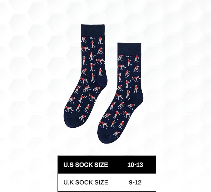 Shanker Golf Socks - Funny Angry Golfer Socks - Funny Golf Gift for Men - 1 x Pair, Size 10-13 - Fathers Day Golf Gift