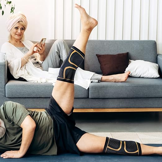 Copper Knee Braces for Men and Women (2 pack) -Knee Supports Copper Compression Knee Sleeve for Knee Pain, Arthritis, Sports and Recovery Support (4X-Large)
