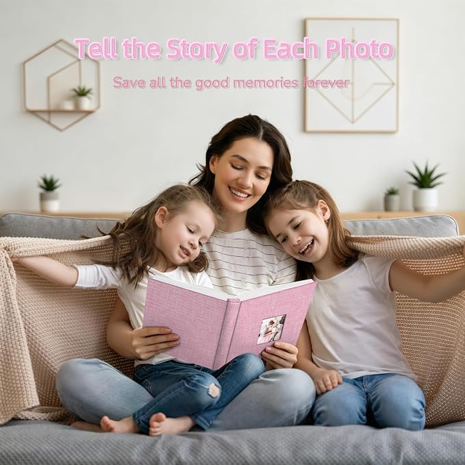 popotop Photo Album 4x6-600 Photos Photo Books with 600 Horizontal and Vertical Pockets,Linen Cover Albums for Family Wedding Anniversary Baby Vacation Pictures