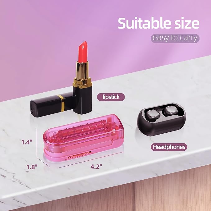 DUBSTAR Pill Cutter Splitter for Small and Tiny Pills, Multiple Pill Cutters for Small or Large Pills, Adjustable Pill Splitter with Centering Device and Blade Guard for Multi Tablets (Pink)