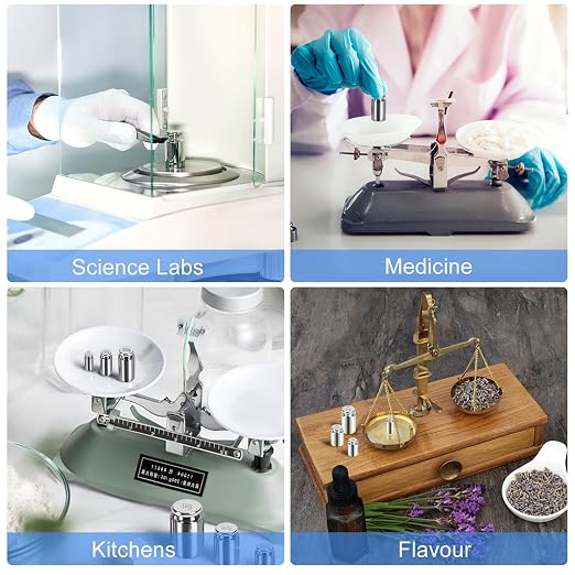 QP Calibration Weights, 200 Gram OIML Class M1 High Precision Scale Weights, Stainless Steel Gram Weights, Chrome Finish, Scale Calibration Weights for Digital Scale, Kitchen Scale, Pocket Scale