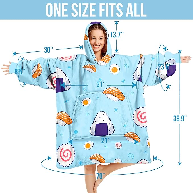 Wearable Blanket Hoodie For Mom Wife Best Ever Hoodie- Christmas Gift From Husband Daughter Anniversary Birthday