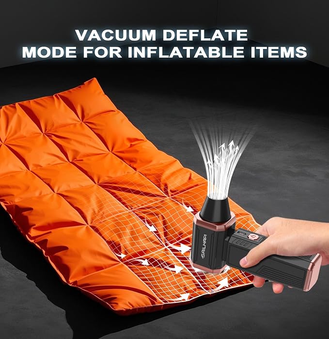 Compressed Air Duster 300000RPM, Cordless Electric Dust Blower | High Speed, Variable Speed Durable Cleaner for Gamer, Keyboard, Car, PC & Desk, Replaces Canned Air, Barber Gifts for Men