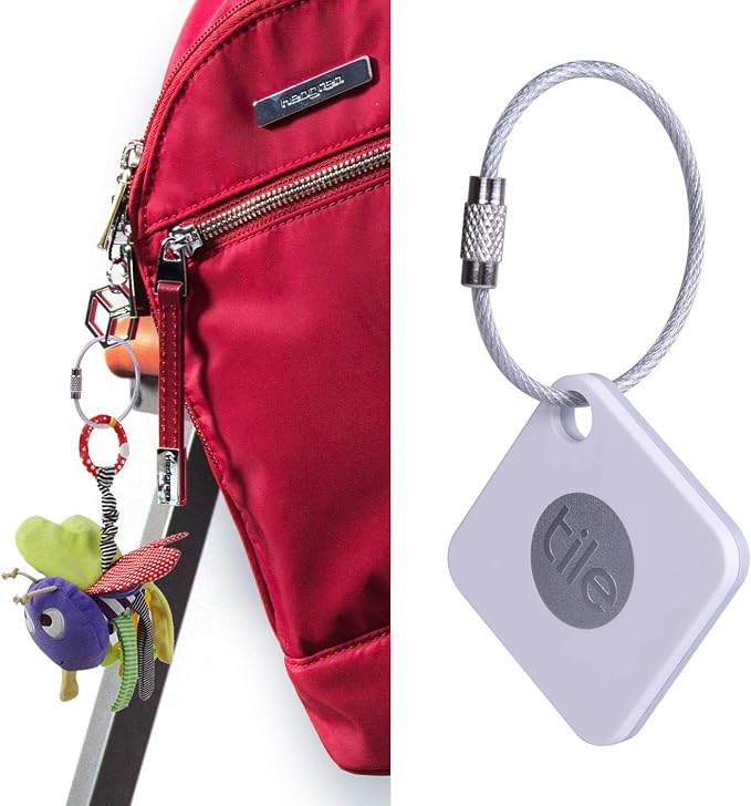 Wisdompro Wire Keychain Cable, 4.3/6.3 Inch Stainless Steel Wire Keyrings | Heavy Duty Wire Key Rings Metal Wire Cable Key Chain Loop for Luggage Tags, Keys, Crafts and ID Tags