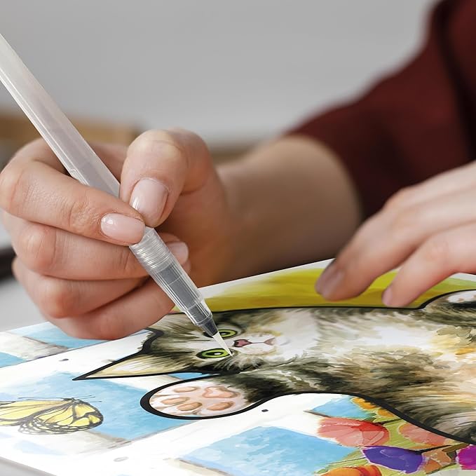 QUOKKA Water Painting Dementia Activities for Seniors - Farm Memories - Alzheimers Products for Elderly - Activities for People with Dementia - Crafts for Seniors