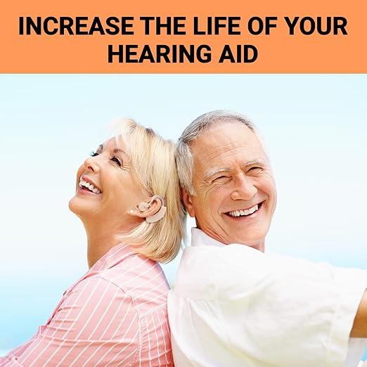 Hearing Aid Cleaning Kit with Cleaning Wipes - Hearing Aid Cleaning Tools Including Brush & Wax Loop & Magnet & Microfiber Cloth, Hear Clear Wax Guards, Hearing Aid Supplies