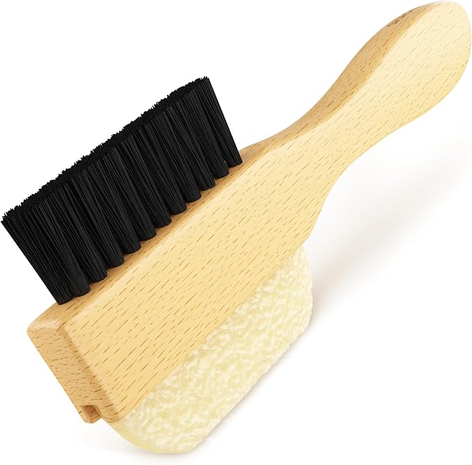 Suede Eraser & Brush Double Sided – Suede Shoe Cleaner for Stains | Dual Sided Suede Eraser + Soft Bristle Brush, Gentle on Delicate Suede & Nubuck — Rub Out the Stain, Brush Back the Nap