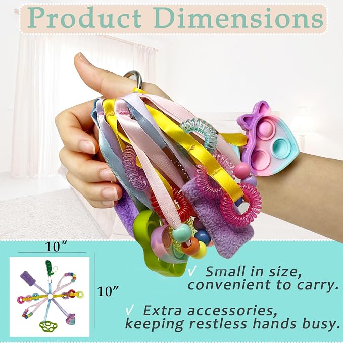 Sensory Fidget Aids for Alzheimer’s and Dementia Anxiety Relief and Cognitive Engagement Ring Fidget Tool Adult