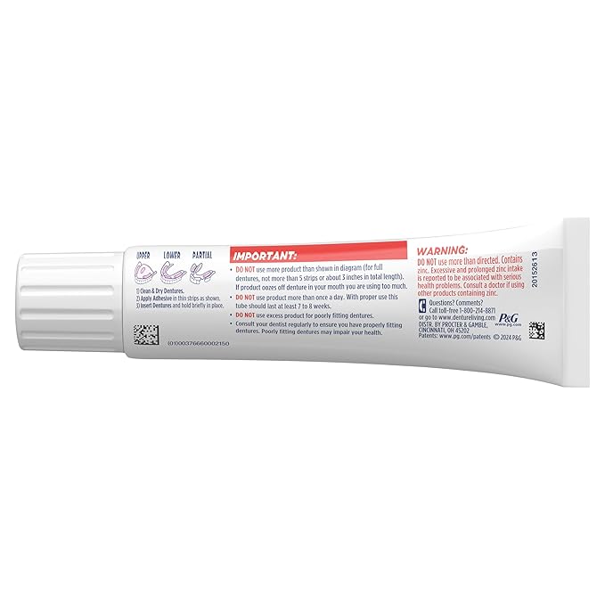Fixodent Ultra Max Hold Denture Adhesive, 2.2 Ounce (Pack of 2)