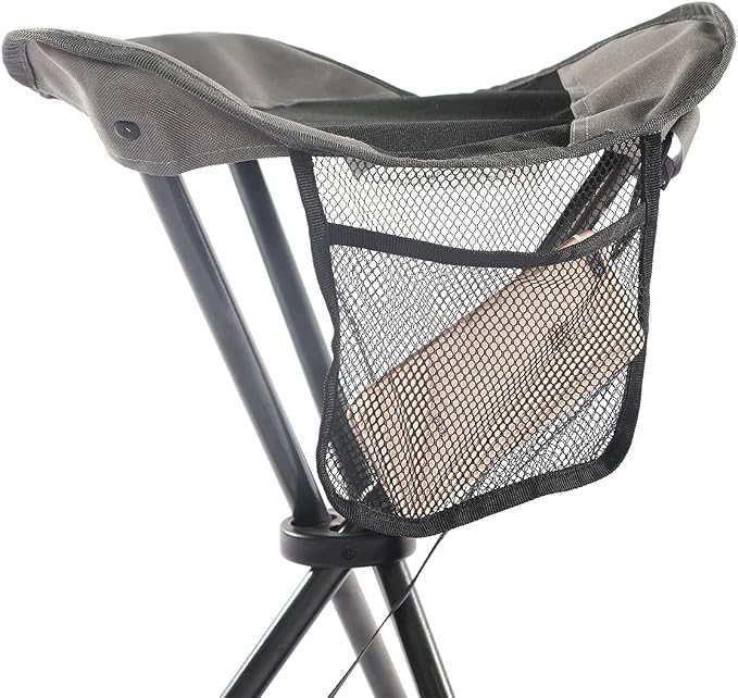 Portal Tall Folding Tripod Stool Portable Tripod Chair for Outdoor Camping | Portable Outdoor Design; Durable Construction; Easy Setup & Storage