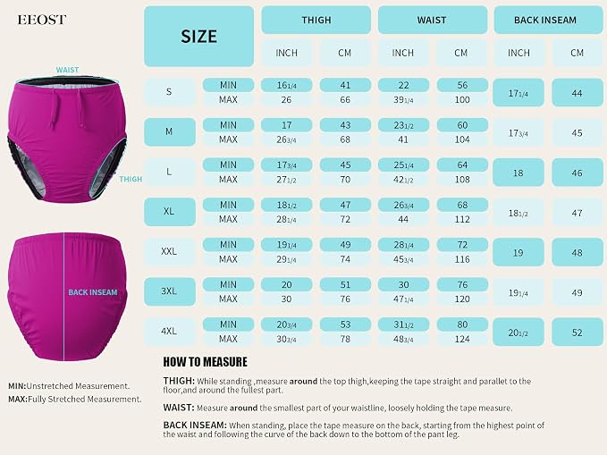 Adult Reusable Swim Diapers Special Needs Swimwear for Incontinence | Adult reusable swim diaper with waterproof leakproof cover for incontinence and pool use
