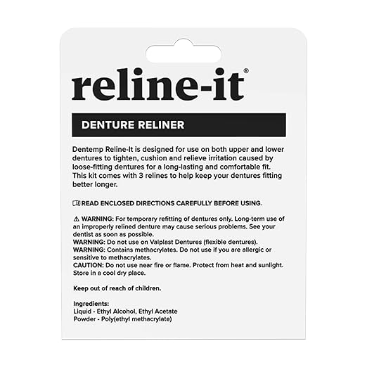 Dentemp Denture Reline Kit Value Pack - Advanced Formula Reline It Denture Reliner - Denture Kit to Refit and Tighten Dentures for Both Upper & Lower Denture - 3 Relines (Packaging May Vary)