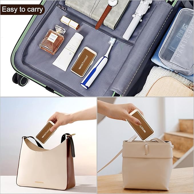 Pill Splitter for Large, Small, and Tiny Pills, 1/2 and 1/4 Portable and Adjustable Tablet Cutter with Hidden Blade,Cut Multiple Tablets with Storage Space (Brown)