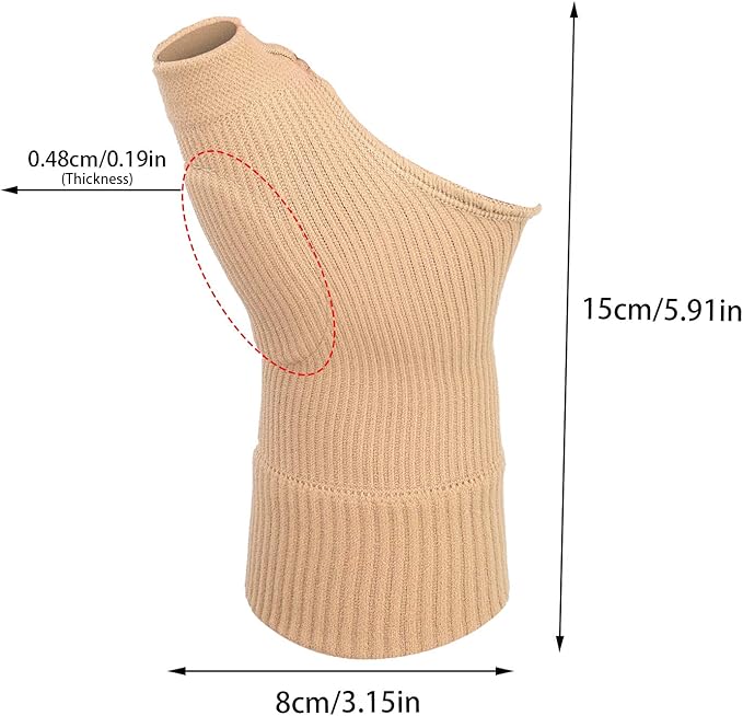 Wrist Thumb Compression Arthritis Gloves(1 Pair),Breathable Wrist Support Brace Wrist Sleeve with Gel Thumb Injury Pads,Comfortable Carpal Tunnel Sleeve for Hand Joint Relieve Pain