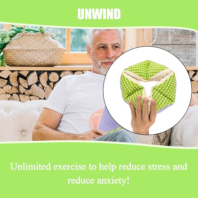Tactile Sensory Pillow for Dementia Relief,Dementia Products for Elderly,Fidget Toy for Alzheimer & Dementia,Soft Alzheimers Products for Elderly,Activities for Eementia Patients,Tactile Sensory Toys