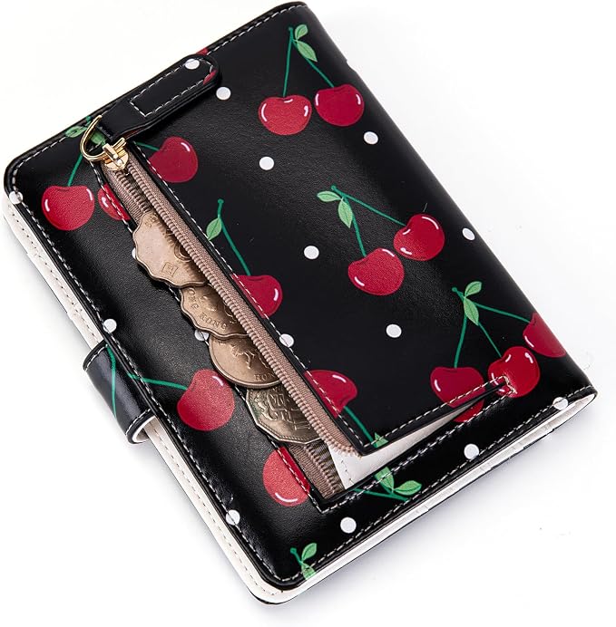 Passport Holder for Travel Essentials, RFID Blocking Passport Wallet Cover with Magnetic Closure, Passport Book Holders for Women and Men (Cherry)