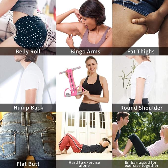 Pedal Resistance Bands with Handles Exercise Bands Multifunction Tension Rope Fitness for Working Out Arm Abs Legs Stretch Bands